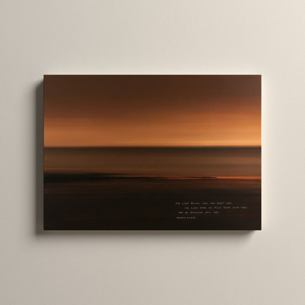 Amber, Numbers 6:24-25 scripture canvas art, unframed