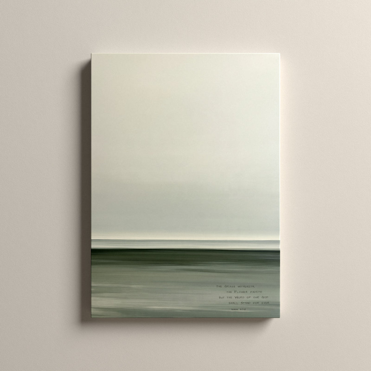 Lea, Isaiah 40:8 scripture canvas art, unframed