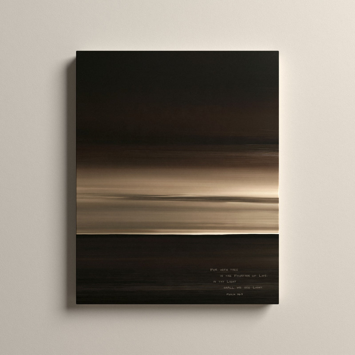 Lumen, Psalm 36:9 scripture canvas art, unframed