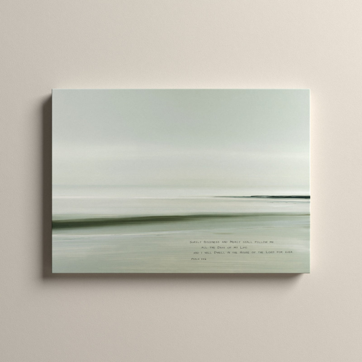 Mist, Psalm 23:6 scripture canvas art, unframed