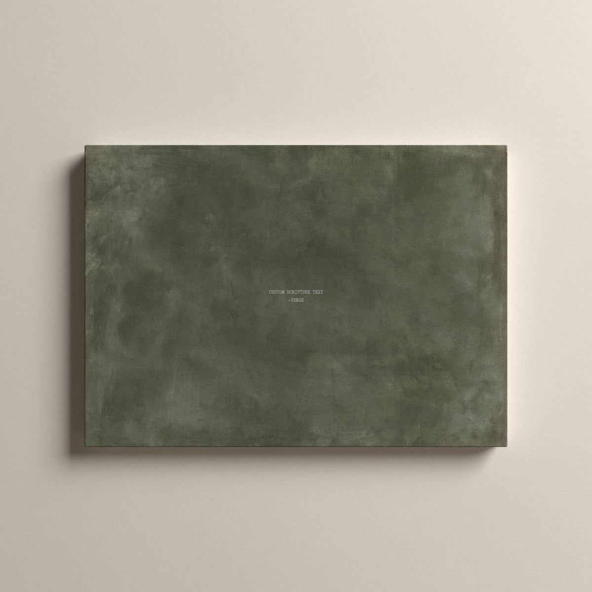 Army Green Scripture canvas with your own verse, unframed
