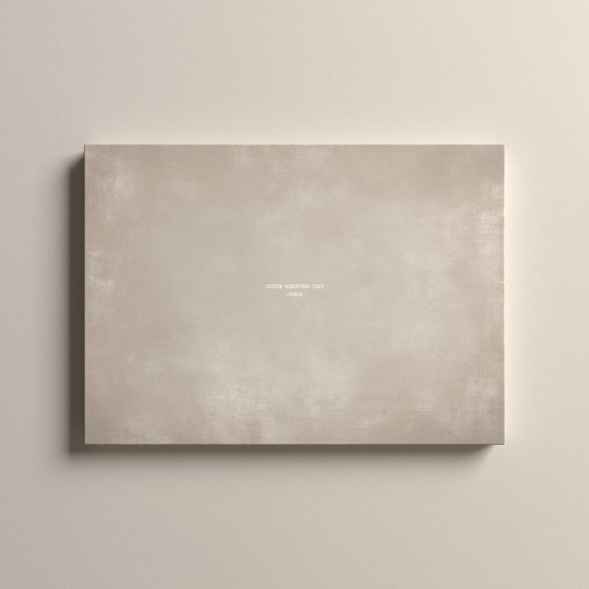 Cashmere Scripture canvas with your own verse, unframed