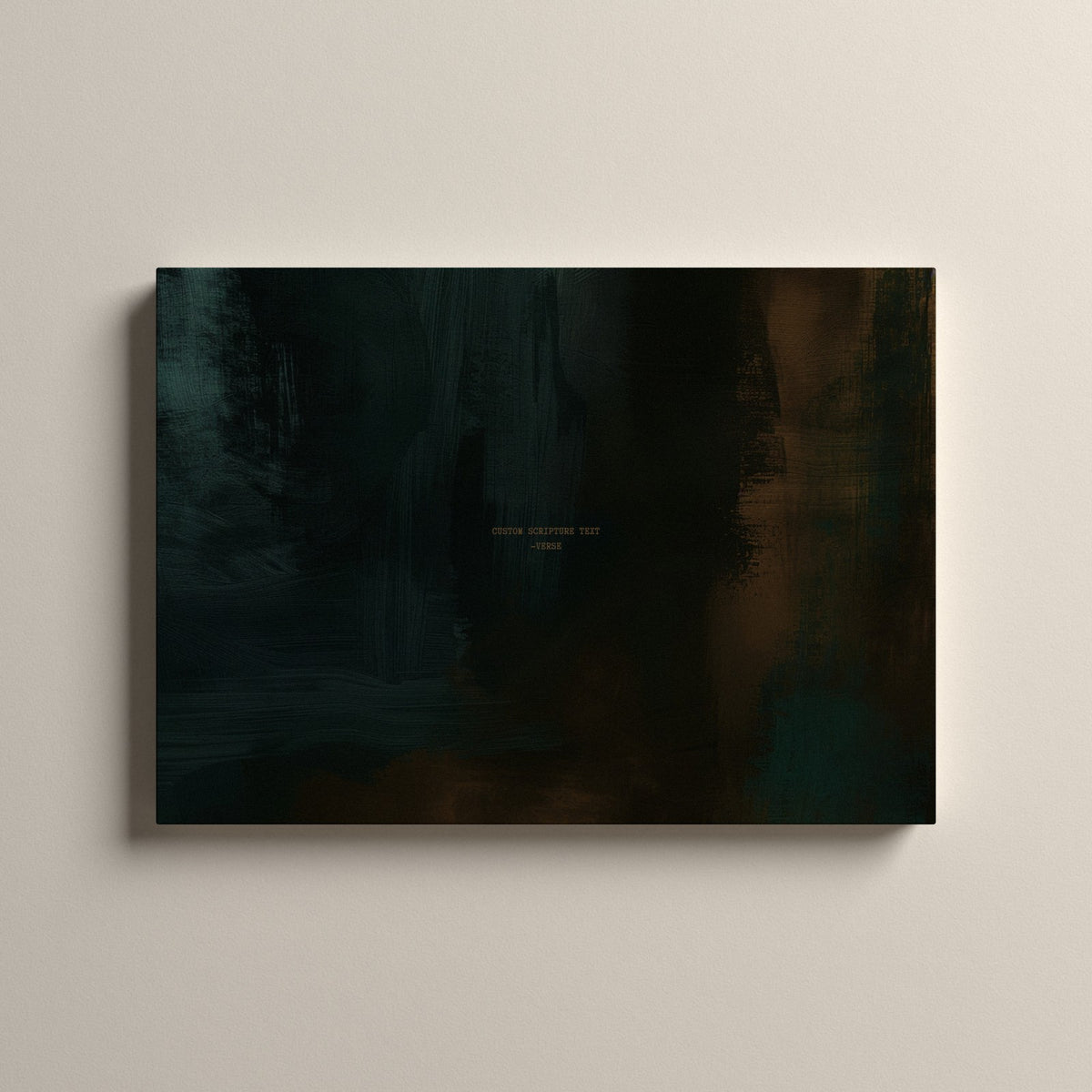 Moss Scripture canvas with your own verse, unframed