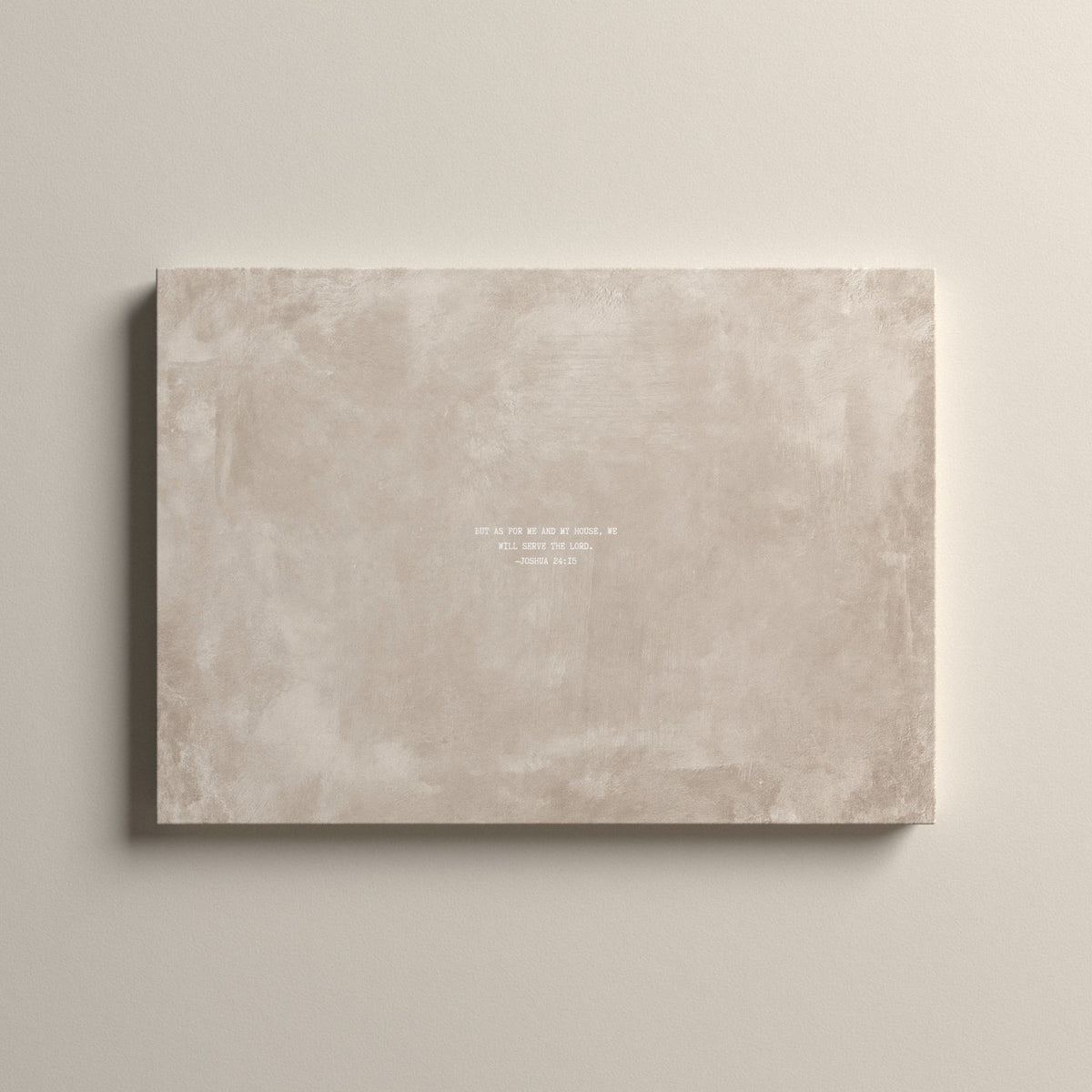 Oat Scripture canvas with Joshua 24:15, unframed