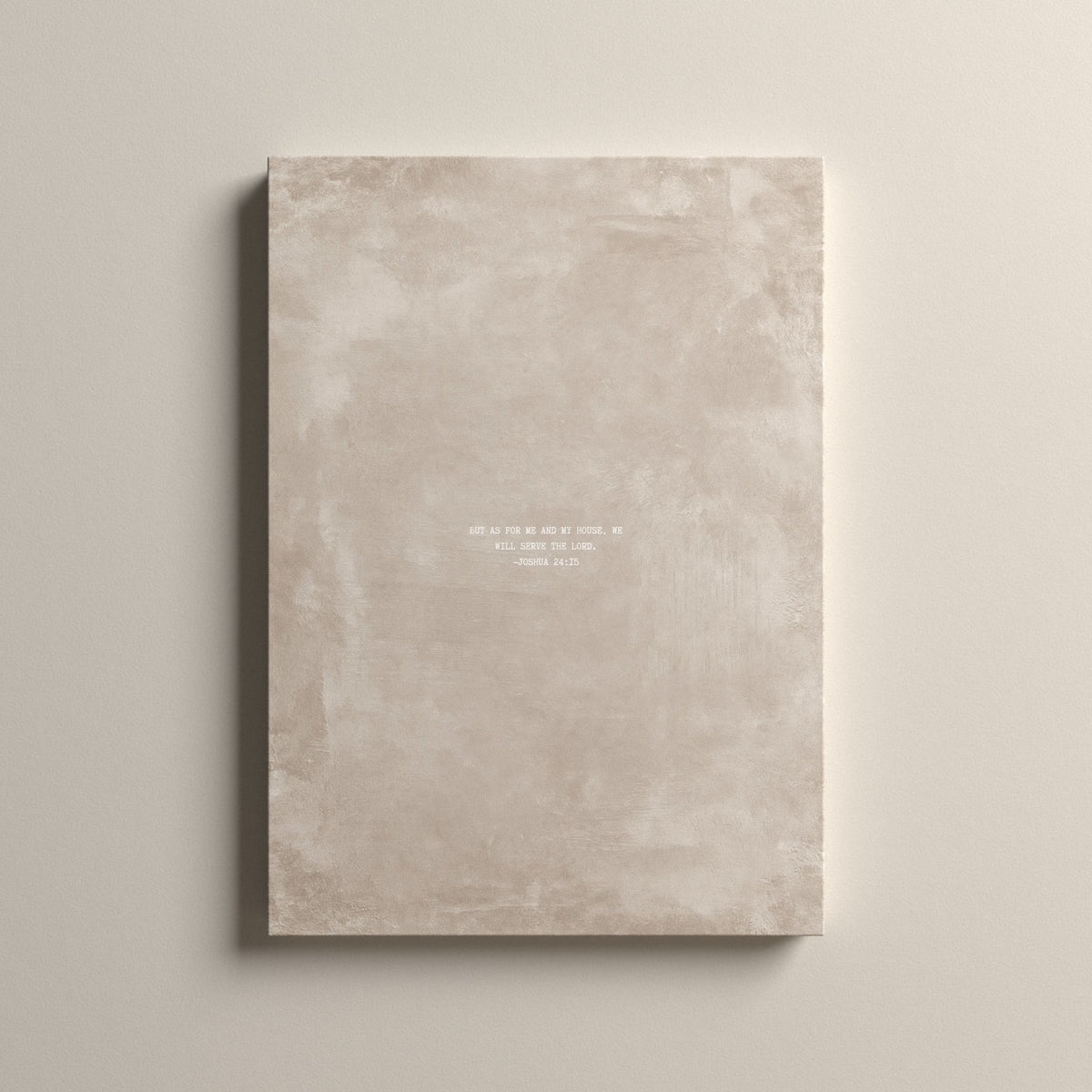 Oat Scripture canvas with Joshua 24:15, unframed