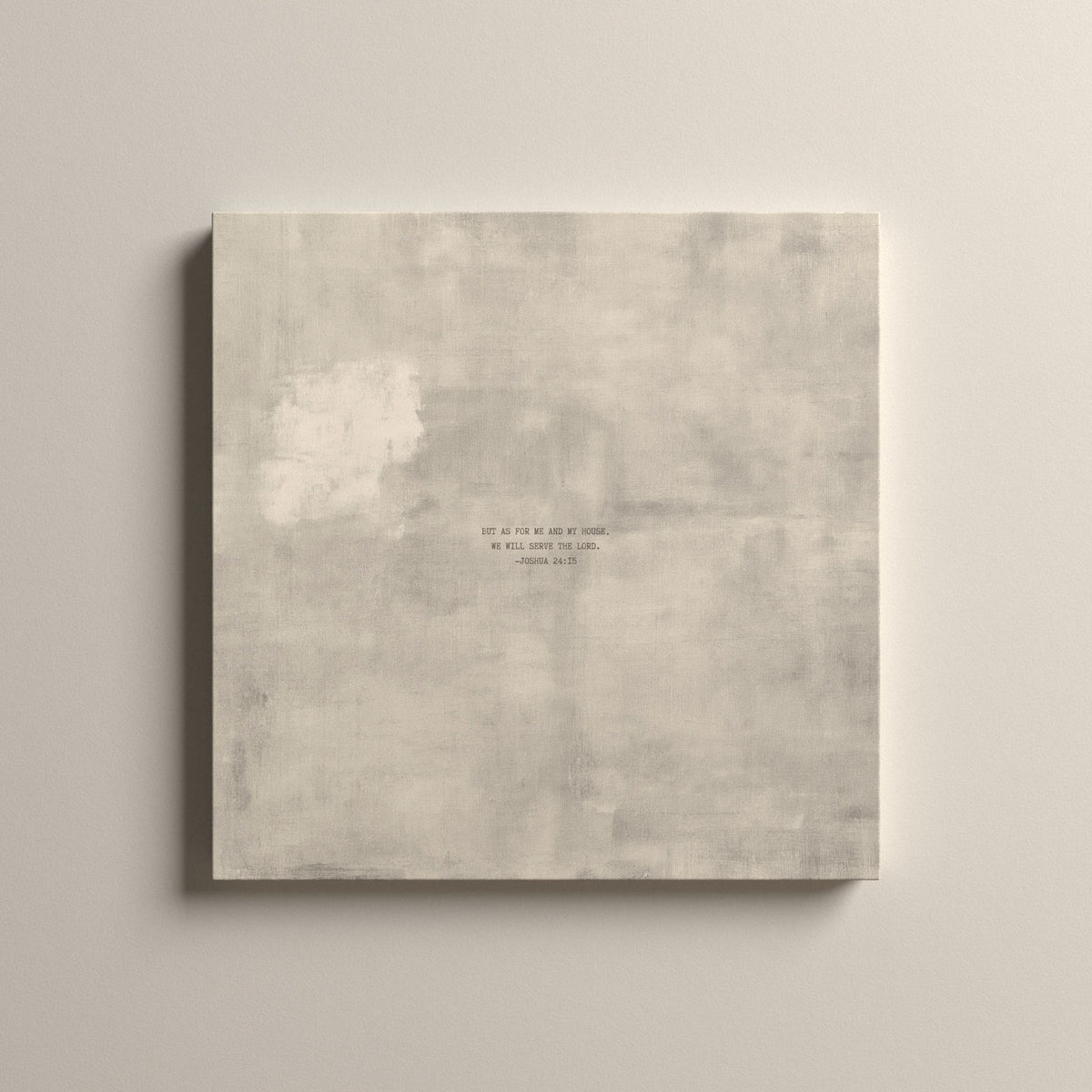 Patina 04 Scripture canvas with Joshua 24:15, unframed