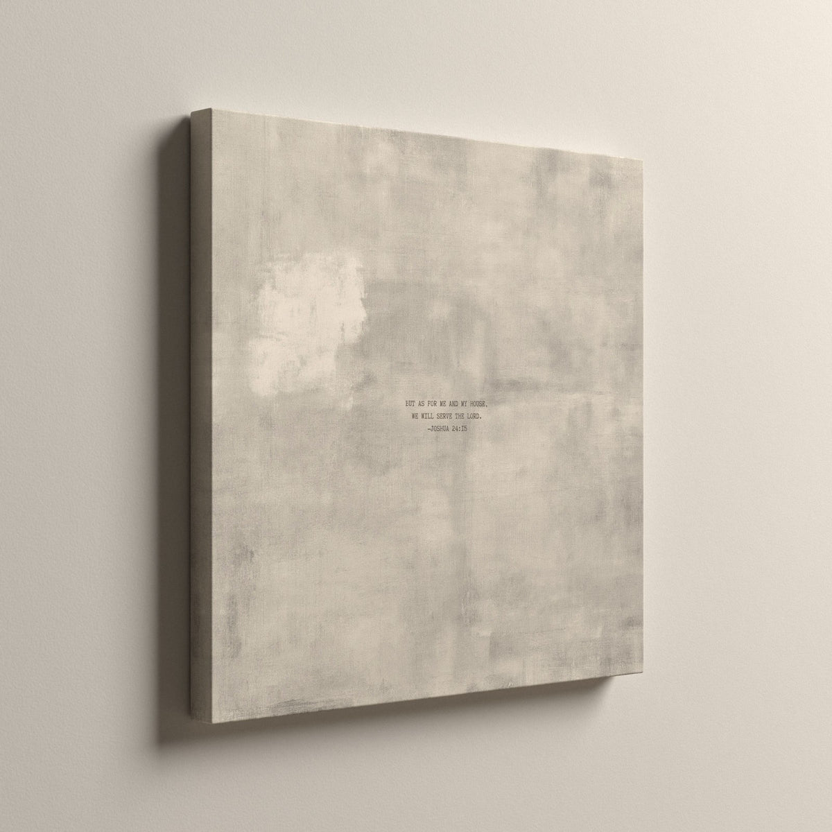 Patina 04 Scripture canvas, unframed, side view