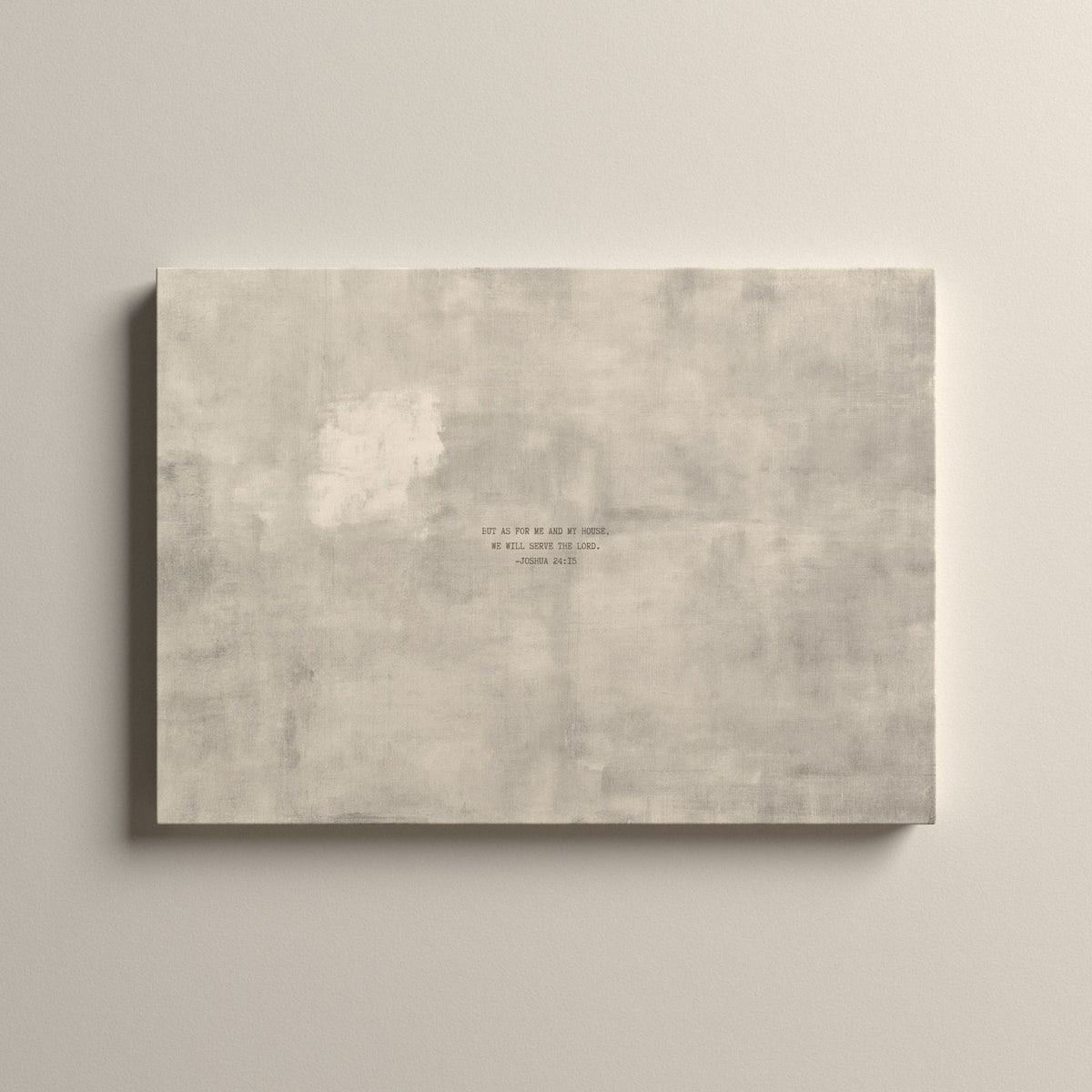 PATINA 04 Scripture canvas with Joshua 24:15, unframed