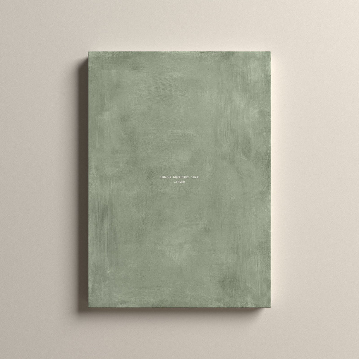 Sage Scripture canvas with your own verse, unframed