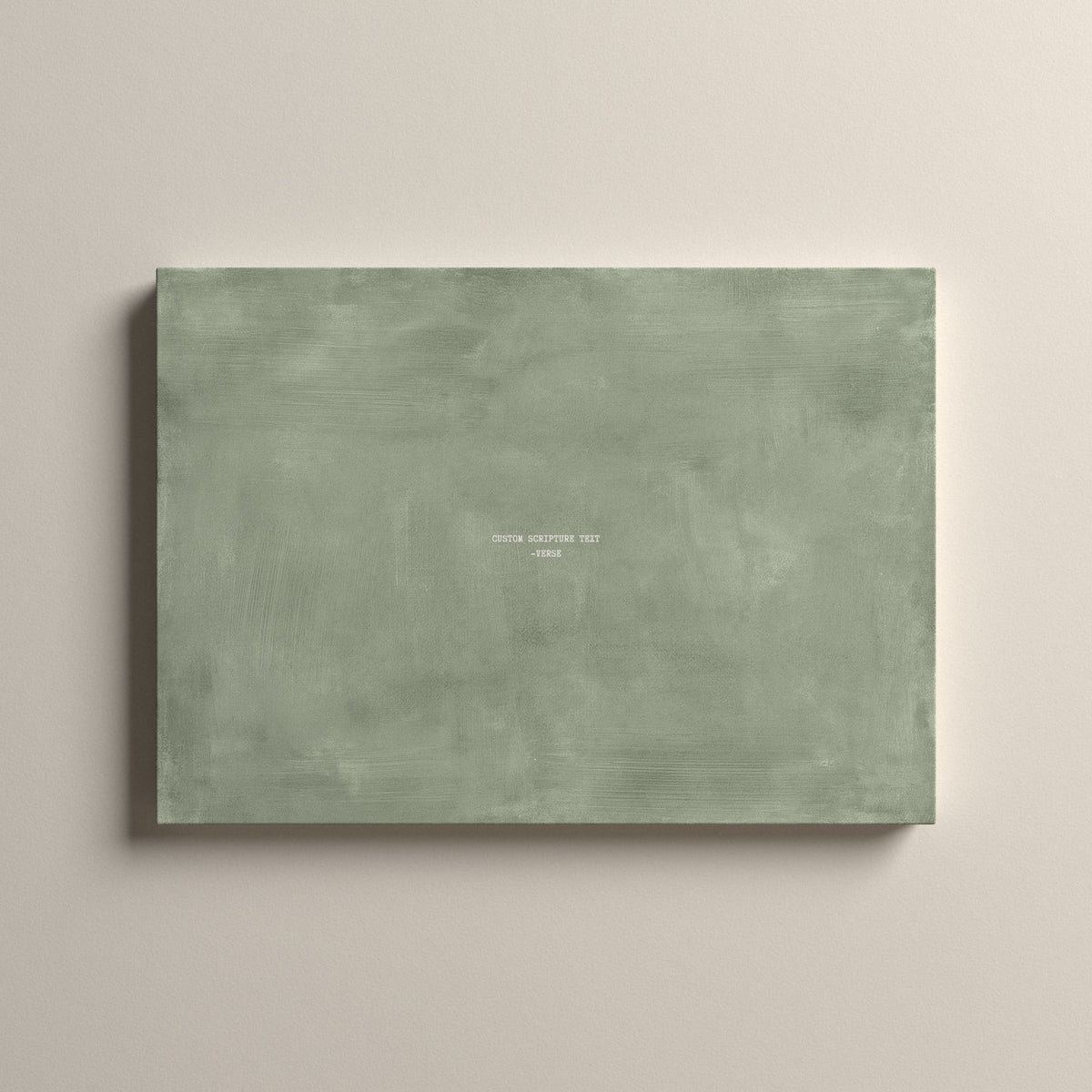 Sage Scripture canvas with your own verse, unframed