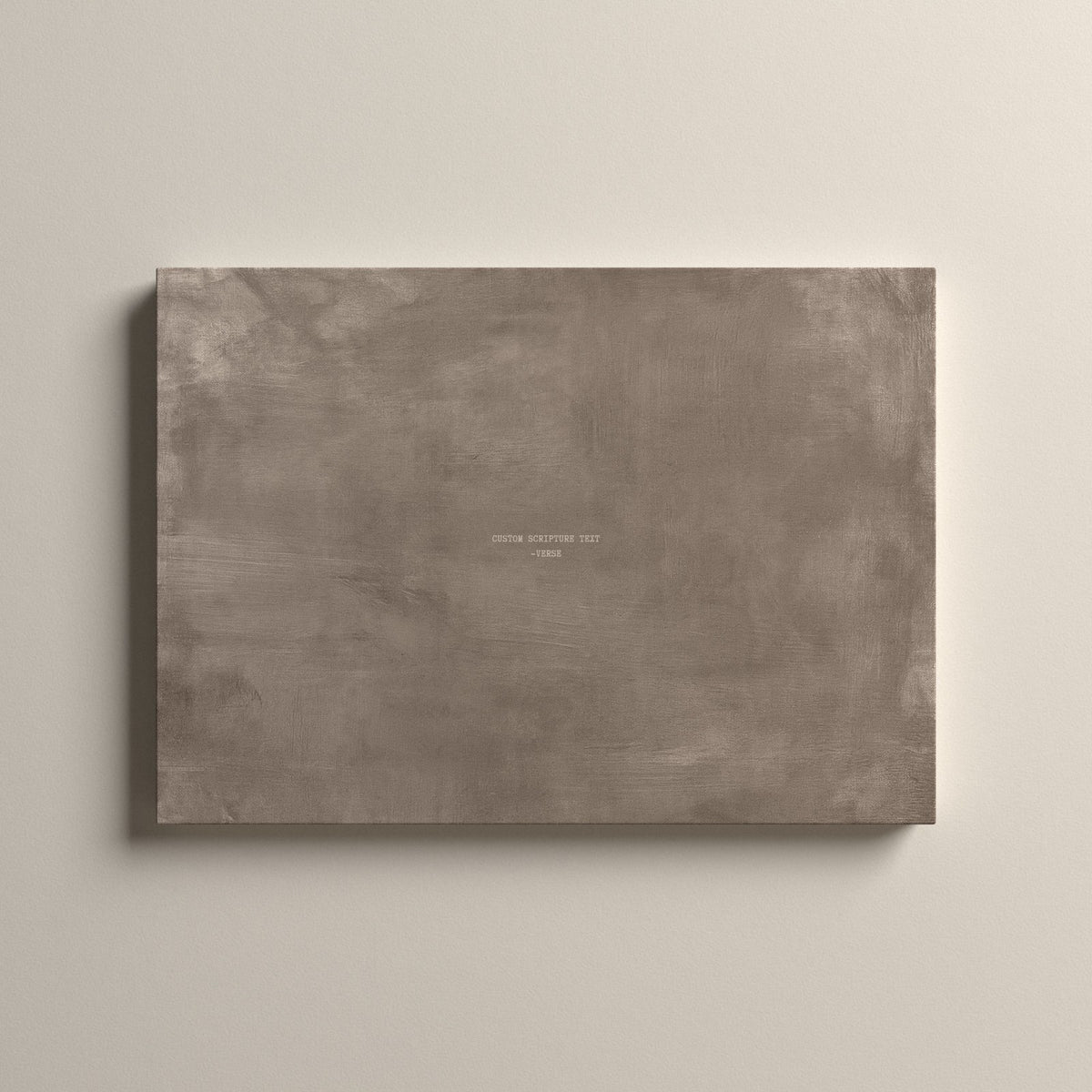 Taupe Scripture canvas with your own verse, unframed