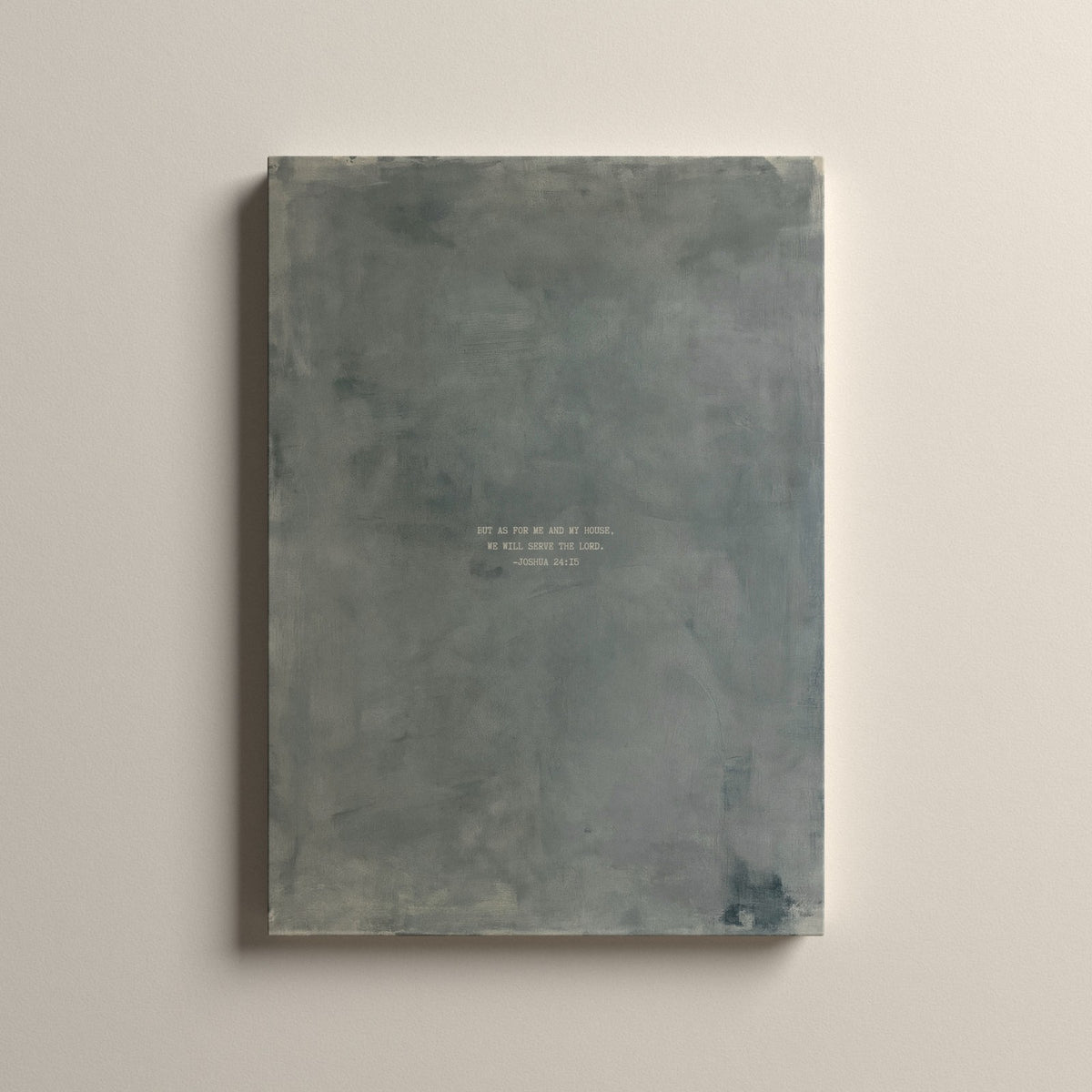 Zinc Scripture canvas with Joshua 24:15, unframed