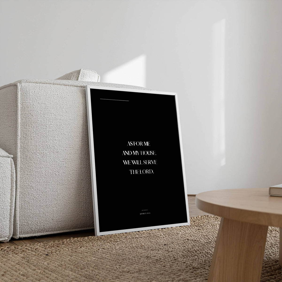 My House Joshua 24:15 Christian wall art print by AENON HOME fine art scripture print