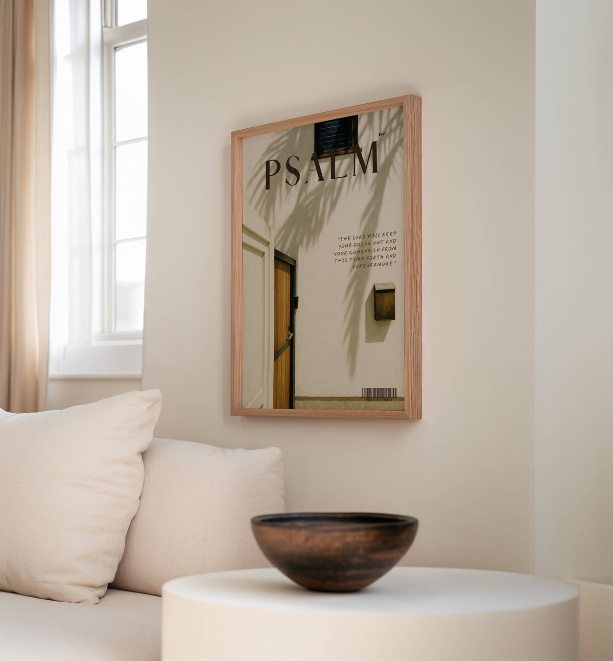 Safe Home Nº 2 Psalm 121:8 Christian wall art print by AENON HOME fine art scripture print