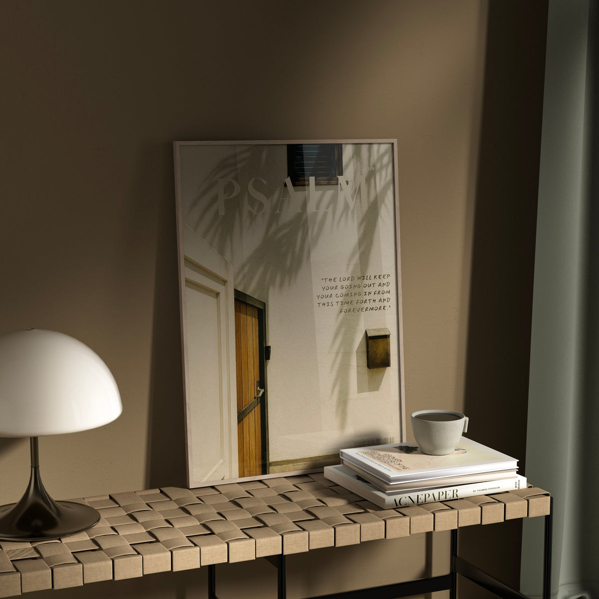 Safe Home Nº 1 Psalm 121:8 Christian wall art print by AENON HOME fine art scripture print