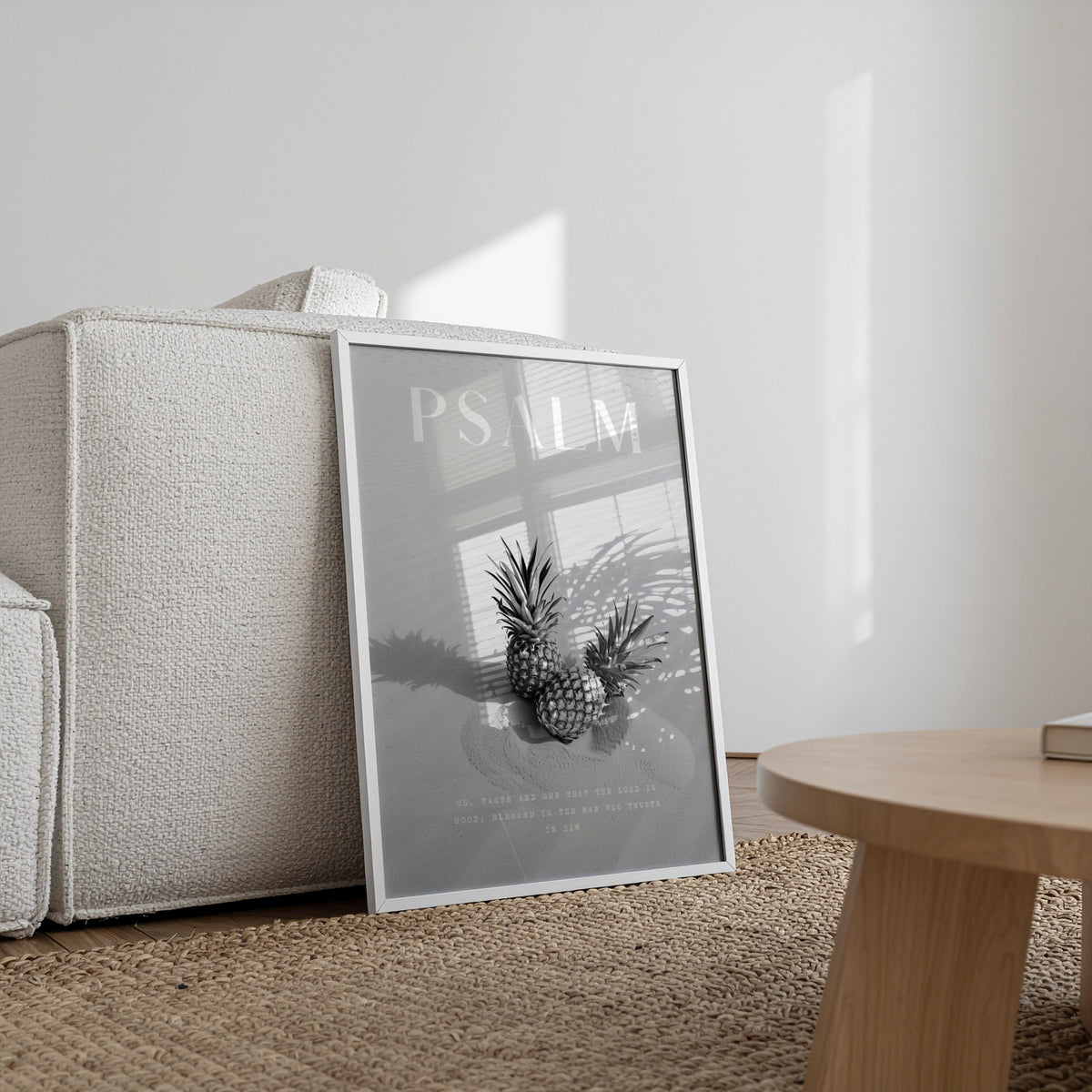 TASTE Psalm 34:8 Christian wall art print by AENON HOME fine art scripture print