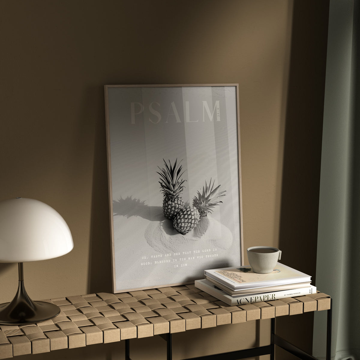 TASTE Psalm 34:8 Christian wall art print by AENON HOME fine art scripture print