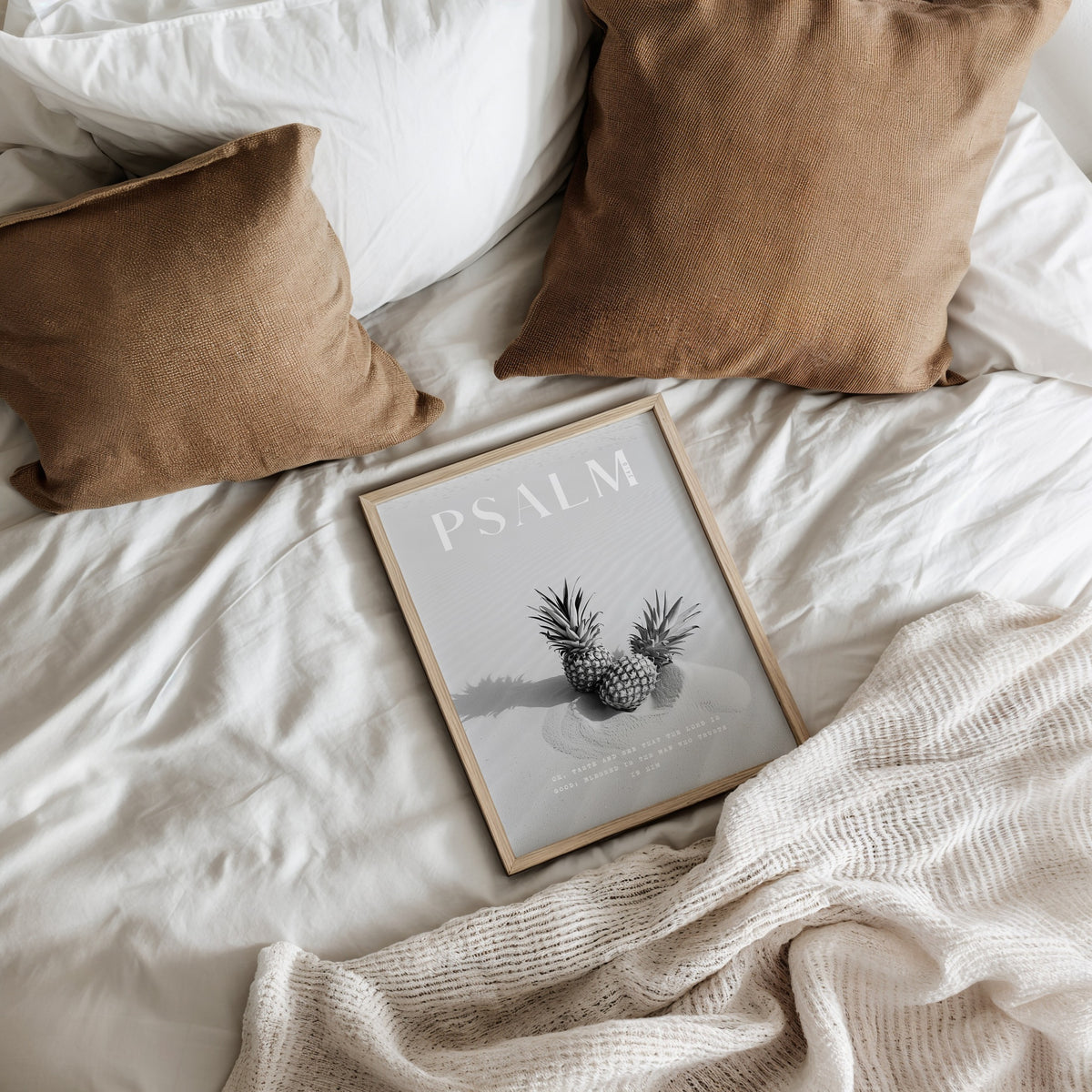 TASTE Psalm 34:8 Christian wall art print by AENON HOME fine art scripture print