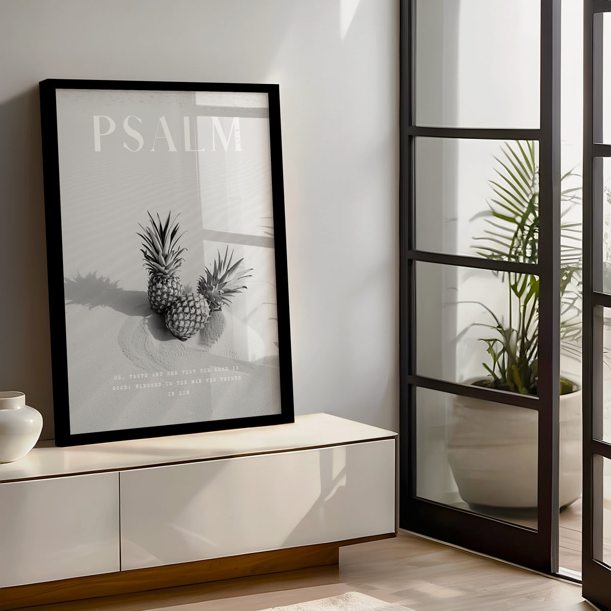 TASTE Psalm 34:8 Christian wall art print by AENON HOME fine art scripture print